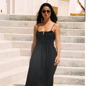 Ciao Lucia Black Spaghetti Strap Dress